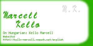 marcell kello business card